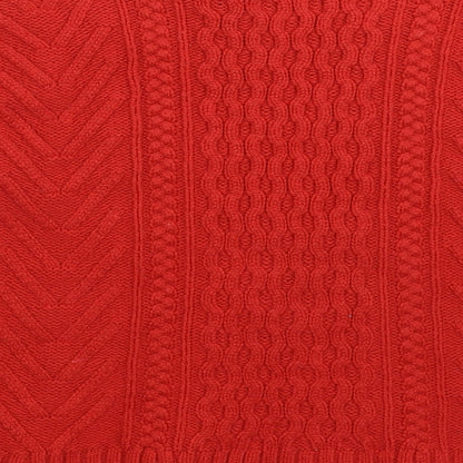 Daphnea Womens Red  Knit Pullover Jumper Size M