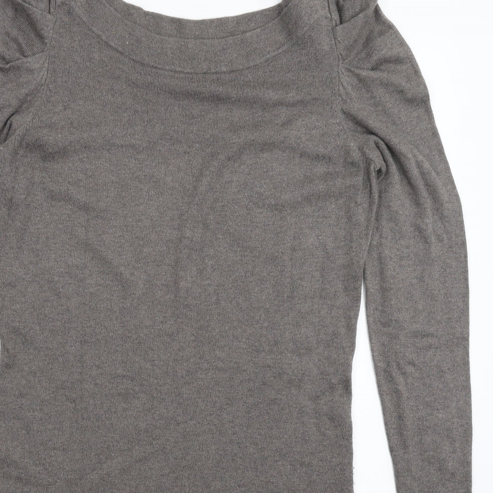 Womens UK Size 14 Warehouse Grey Pullover Jumper