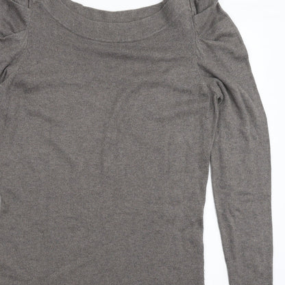 Womens UK Size 14 Warehouse Grey Pullover Jumper