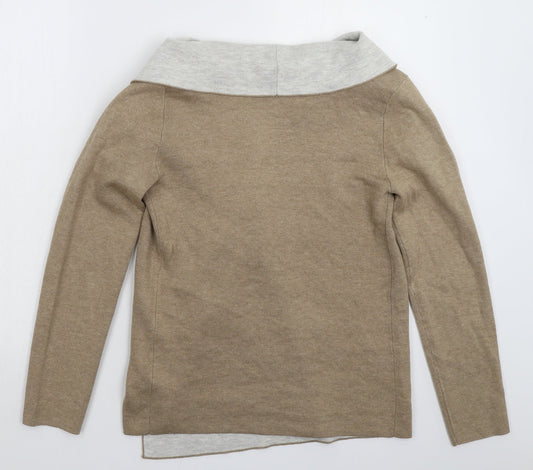 Primark Womens Grey  Knit Cardigan Jumper Size 8