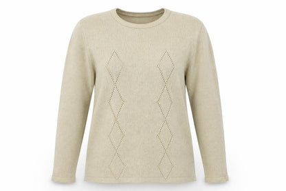 Parallel Womens Gold  Knit Pullover Jumper Size M