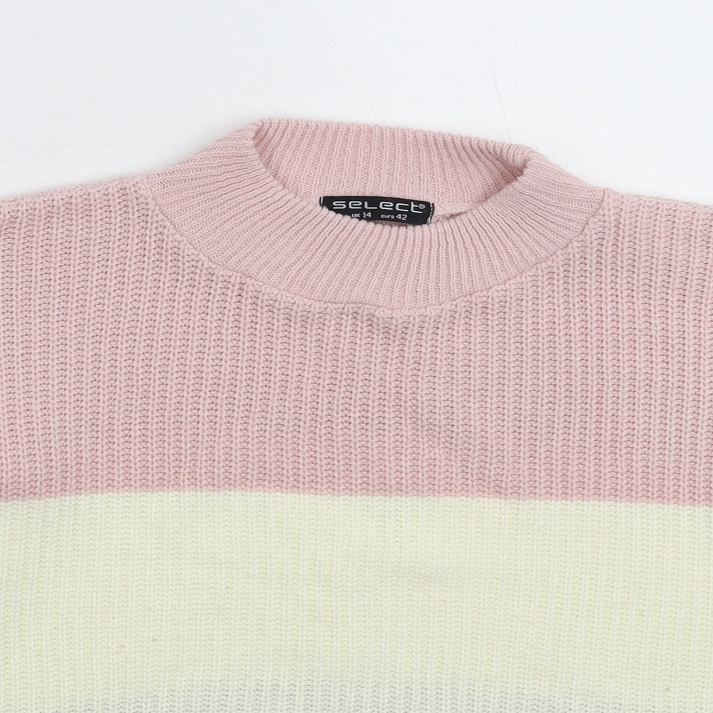 Womens UK Size 14 Select Multicoloured Pullover Jumper