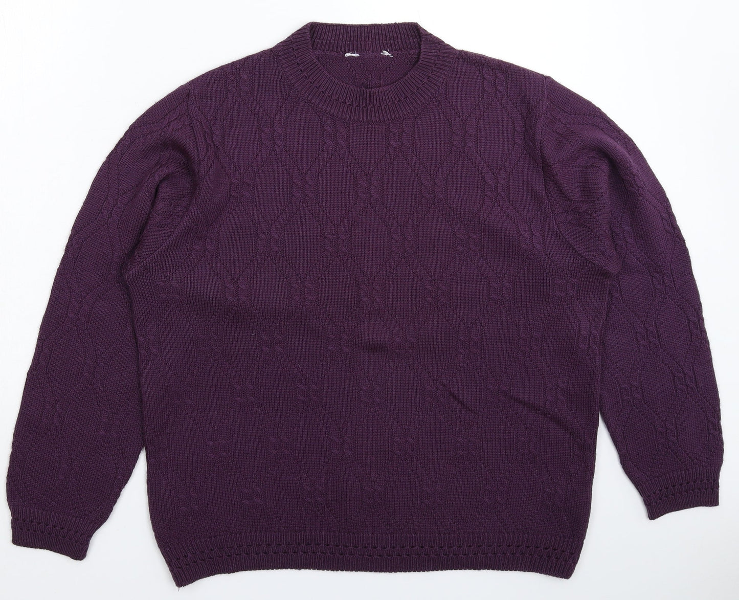 Womens UK Size 20 Happit Purple Pullover Jumper