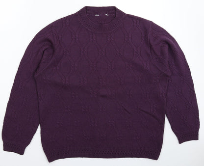 Womens UK Size 20 Happit Purple Pullover Jumper