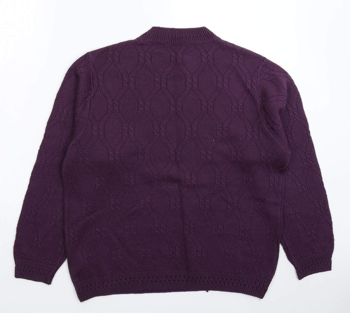 Womens UK Size 20 Happit Purple Pullover Jumper