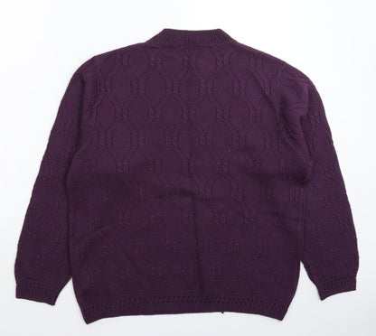 Womens UK Size 20 Happit Purple Pullover Jumper
