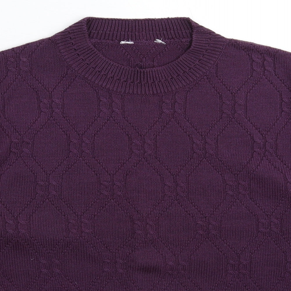 Womens UK Size 20 Happit Purple Pullover Jumper
