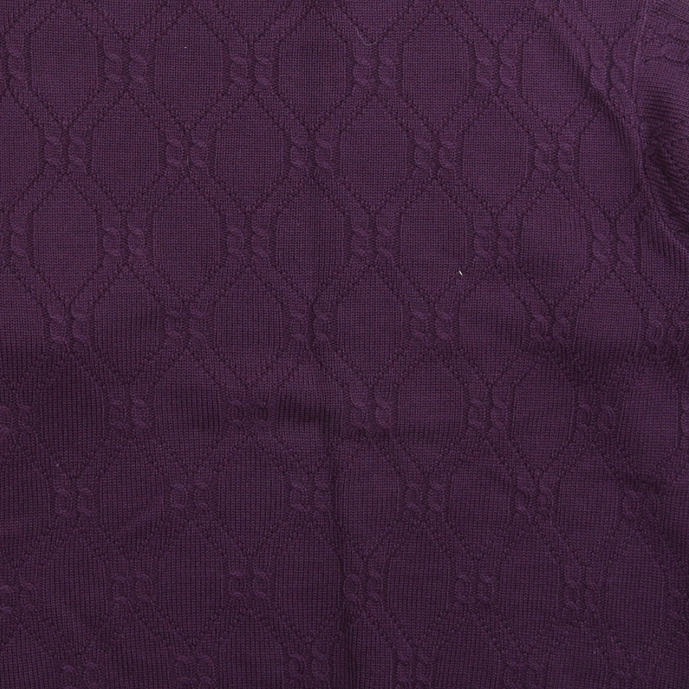 Womens UK Size 20 Happit Purple Pullover Jumper