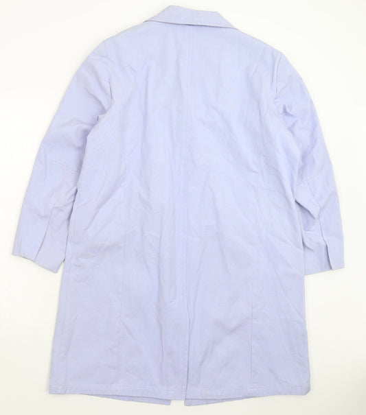 Agenda Womens Blue   Overcoat Coat Size 16