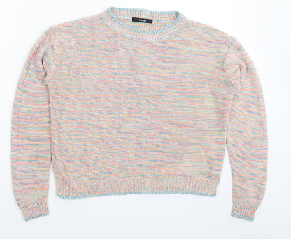 George Womens Multicoloured Striped Knit Pullover Jumper Size 14