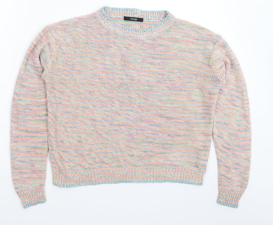 George Womens Multicoloured Striped Knit Pullover Jumper Size 14