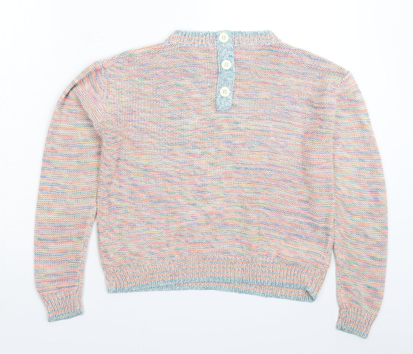 George Womens Multicoloured Striped Knit Pullover Jumper Size 14