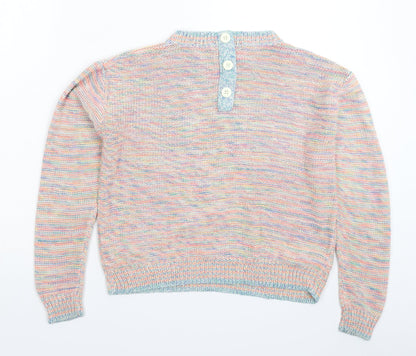 George Womens Multicoloured Striped Knit Pullover Jumper Size 14