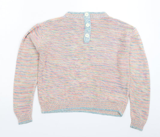 George Womens Multicoloured Striped Knit Pullover Jumper Size 14