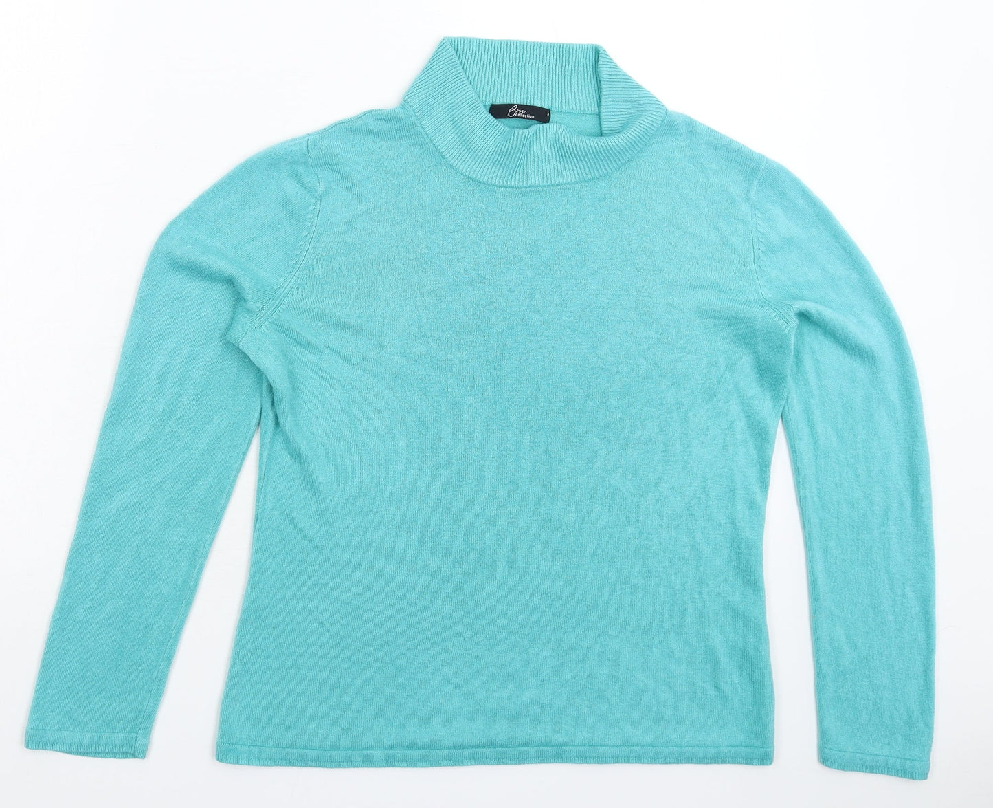 Womens UK Size S BM Green Pullover Jumper