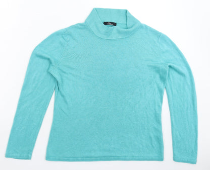 Womens UK Size S BM Green Pullover Jumper