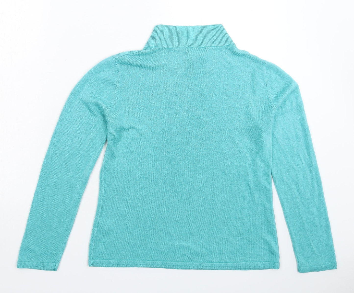 Womens UK Size S BM Green Pullover Jumper