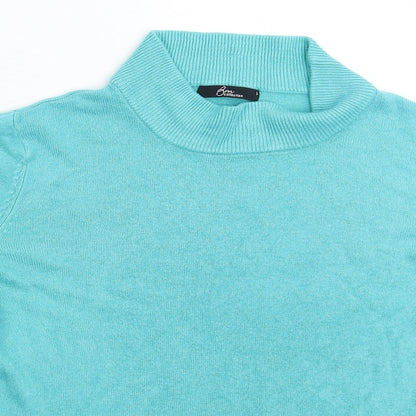 Womens UK Size S BM Green Pullover Jumper