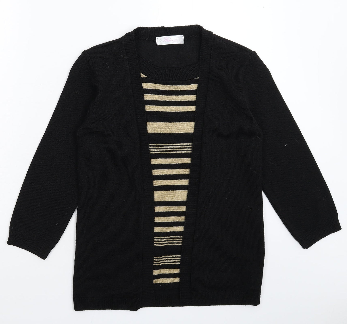 Womens UK Size S Fabrizio Black Pullover Jumper