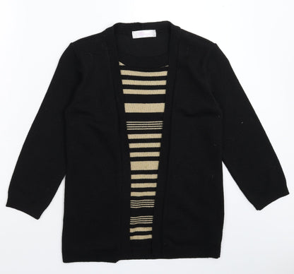 Womens UK Size S Fabrizio Black Pullover Jumper