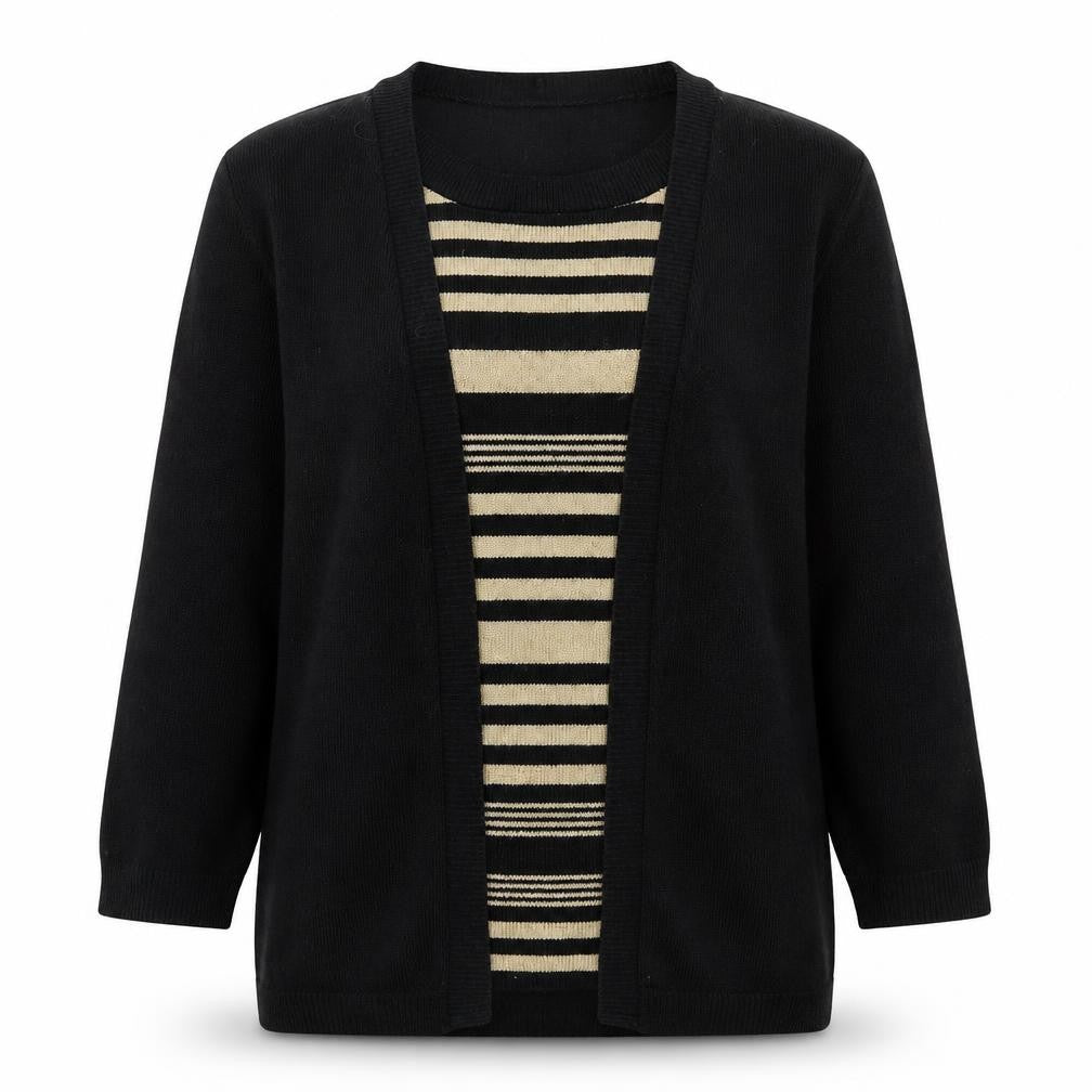 Womens UK Size S Fabrizio Black Pullover Jumper