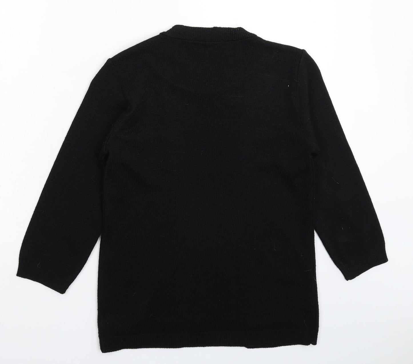 Womens UK Size S Fabrizio Black Pullover Jumper
