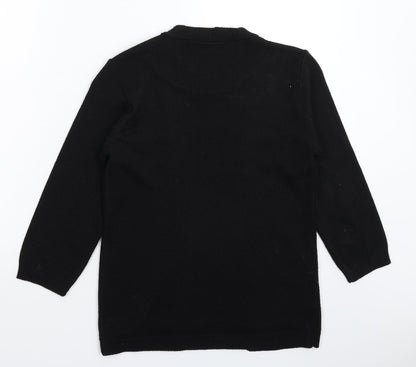 Womens UK Size S Fabrizio Black Pullover Jumper