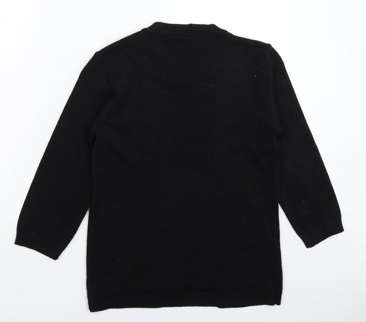 Womens UK Size S Fabrizio Black Pullover Jumper