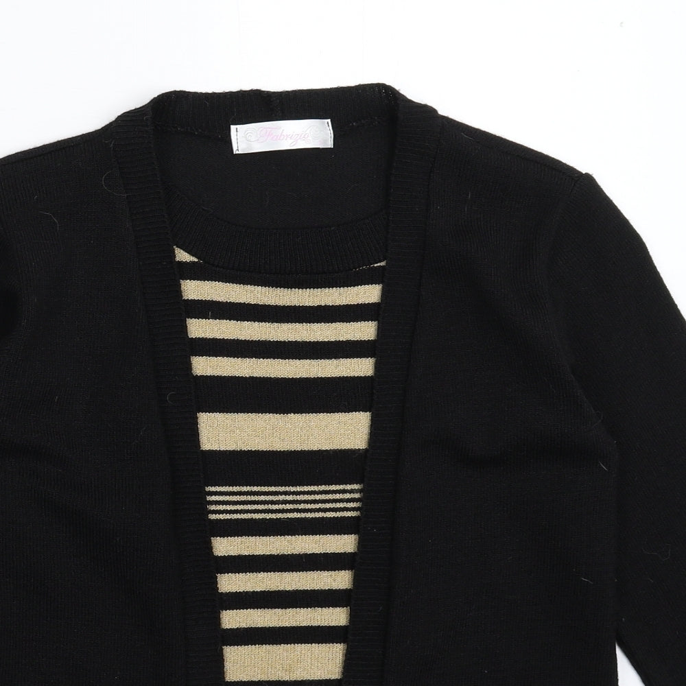 Womens UK Size S Fabrizio Black Pullover Jumper