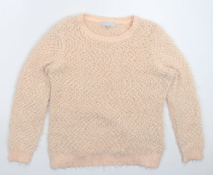 Womens UK Size 12 Red Herring Beige Pullover Jumper