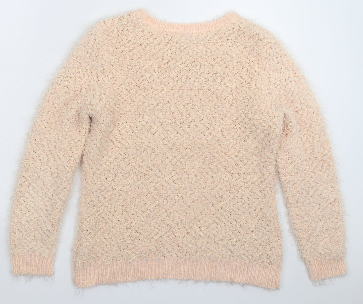 Womens UK Size 12 Red Herring Beige Pullover Jumper