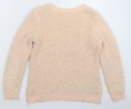 Womens UK Size 12 Red Herring Beige Pullover Jumper