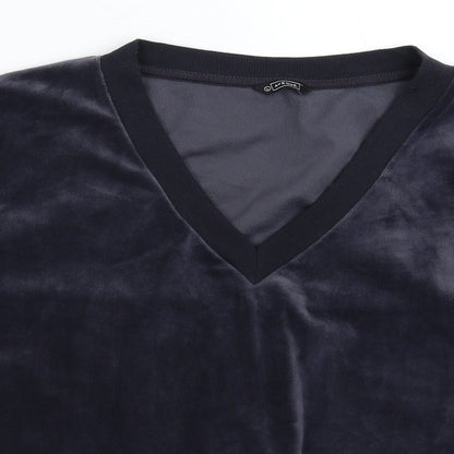 Avenue Mens Grey  Fleece Pullover Sweatshirt Size L