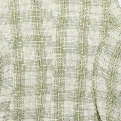 Cristina Womens Multicoloured Check  Jacket Blazer Size 16