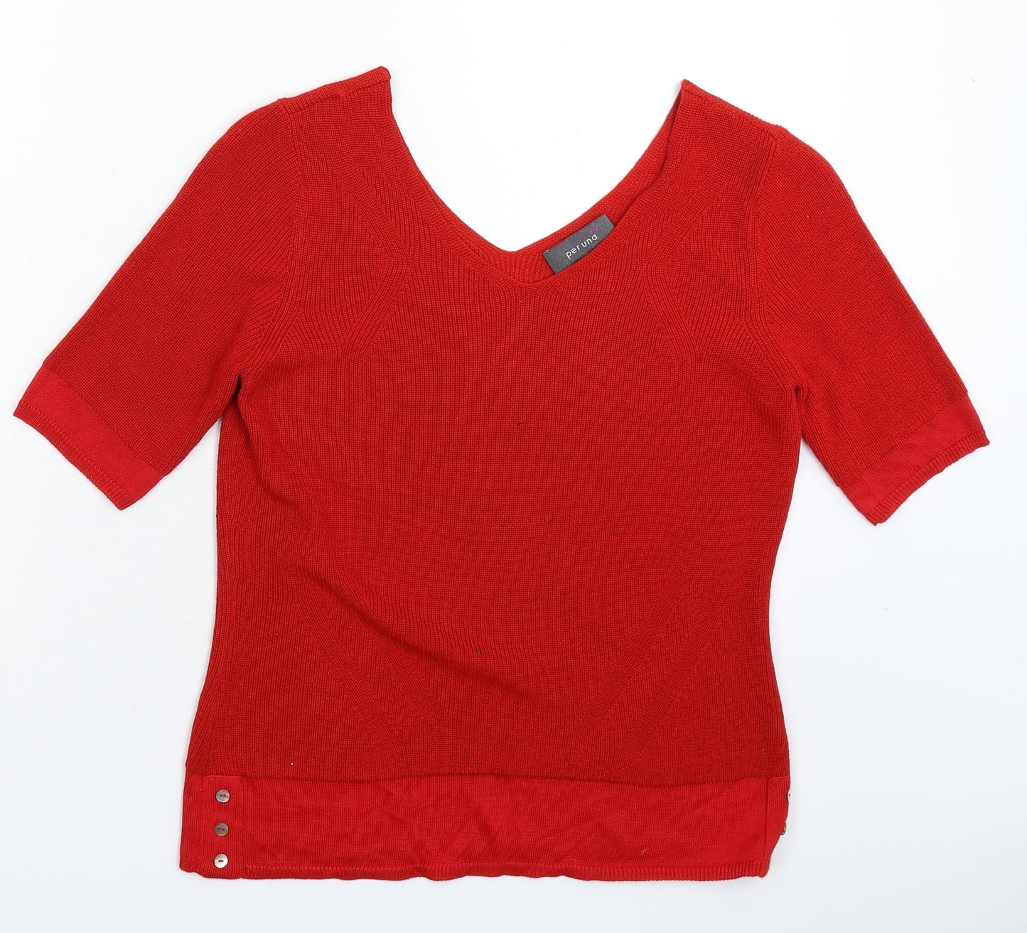 Womens UK Size 12 Per Una Red Pullover Jumper