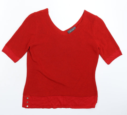 Womens UK Size 12 Per Una Red Pullover Jumper