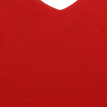 Womens UK Size 12 Per Una Red Pullover Jumper
