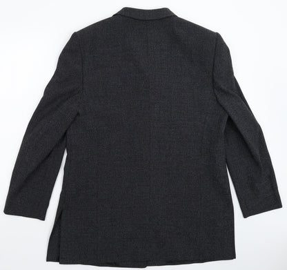 Basler Women's Grey Button Suit Jacket Size 16