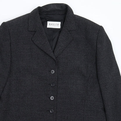Basler Women's Grey Button Suit Jacket Size 16