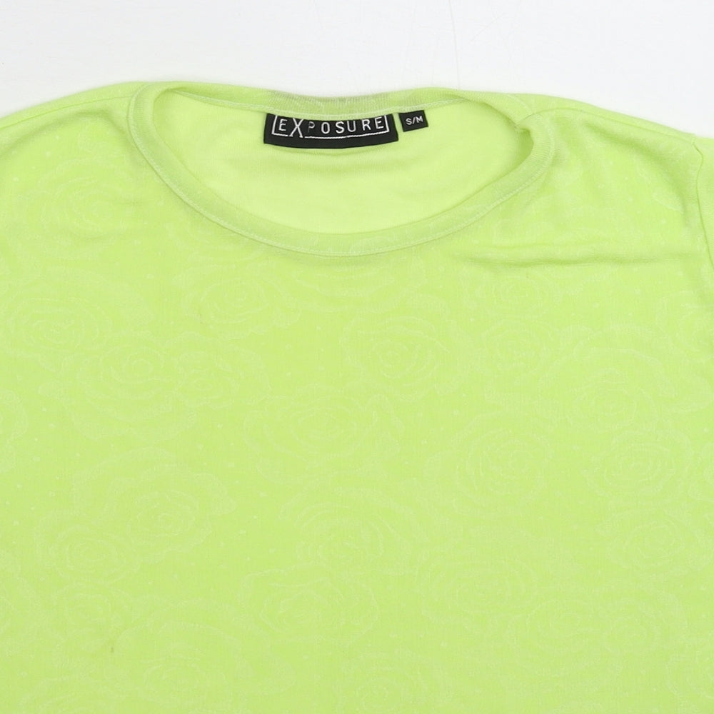 Exposure Womens Green   Basic T-Shirt Size M