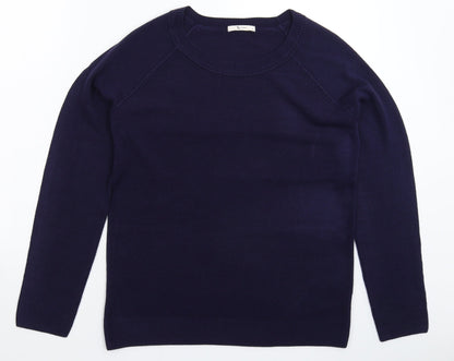 TU Womens Blue  Knit Pullover Jumper Size 12