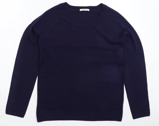 TU Womens Blue  Knit Pullover Jumper Size 12