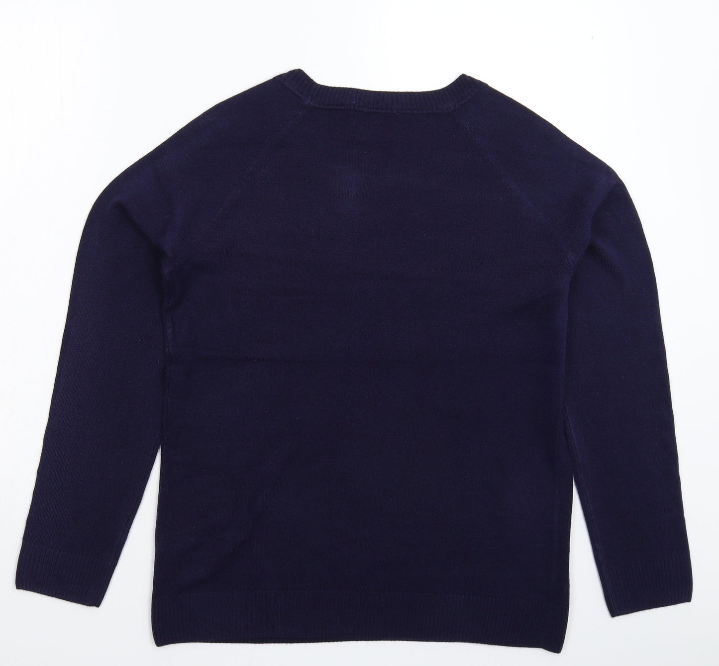 TU Womens Blue  Knit Pullover Jumper Size 12