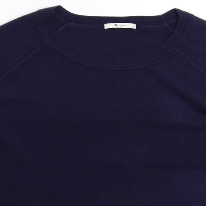 TU Womens Blue  Knit Pullover Jumper Size 12