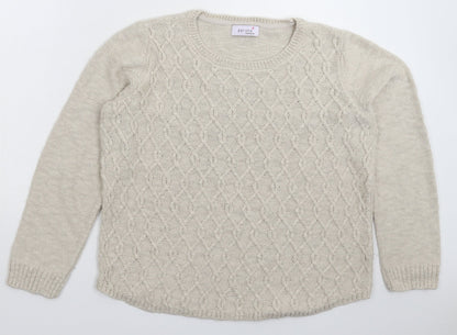 Womens UK Size 14 Per Una Grey Pullover Jumper