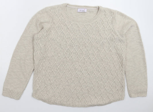 Womens UK Size 14 Per Una Grey Pullover Jumper