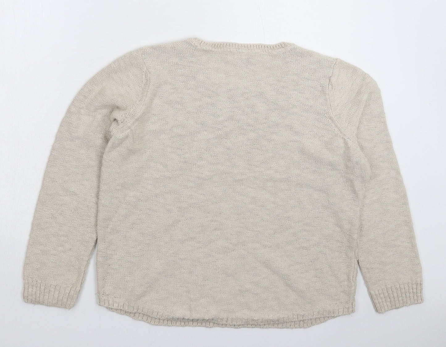 Womens UK Size 14 Per Una Grey Pullover Jumper