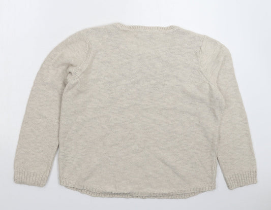 Womens UK Size 14 Per Una Grey Pullover Jumper
