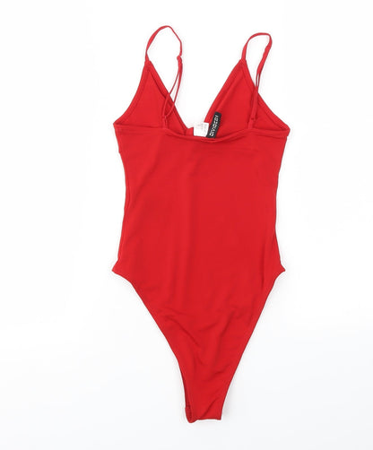 H&M Womens Red   Bodysuit One-Piece Size XS