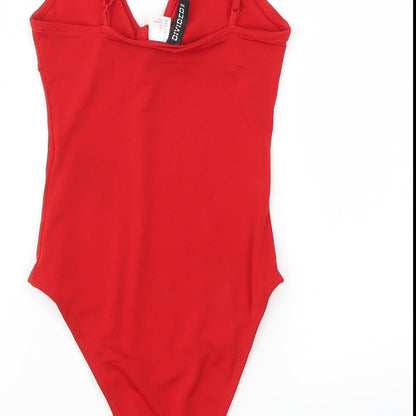H&M Womens Red   Bodysuit One-Piece Size XS